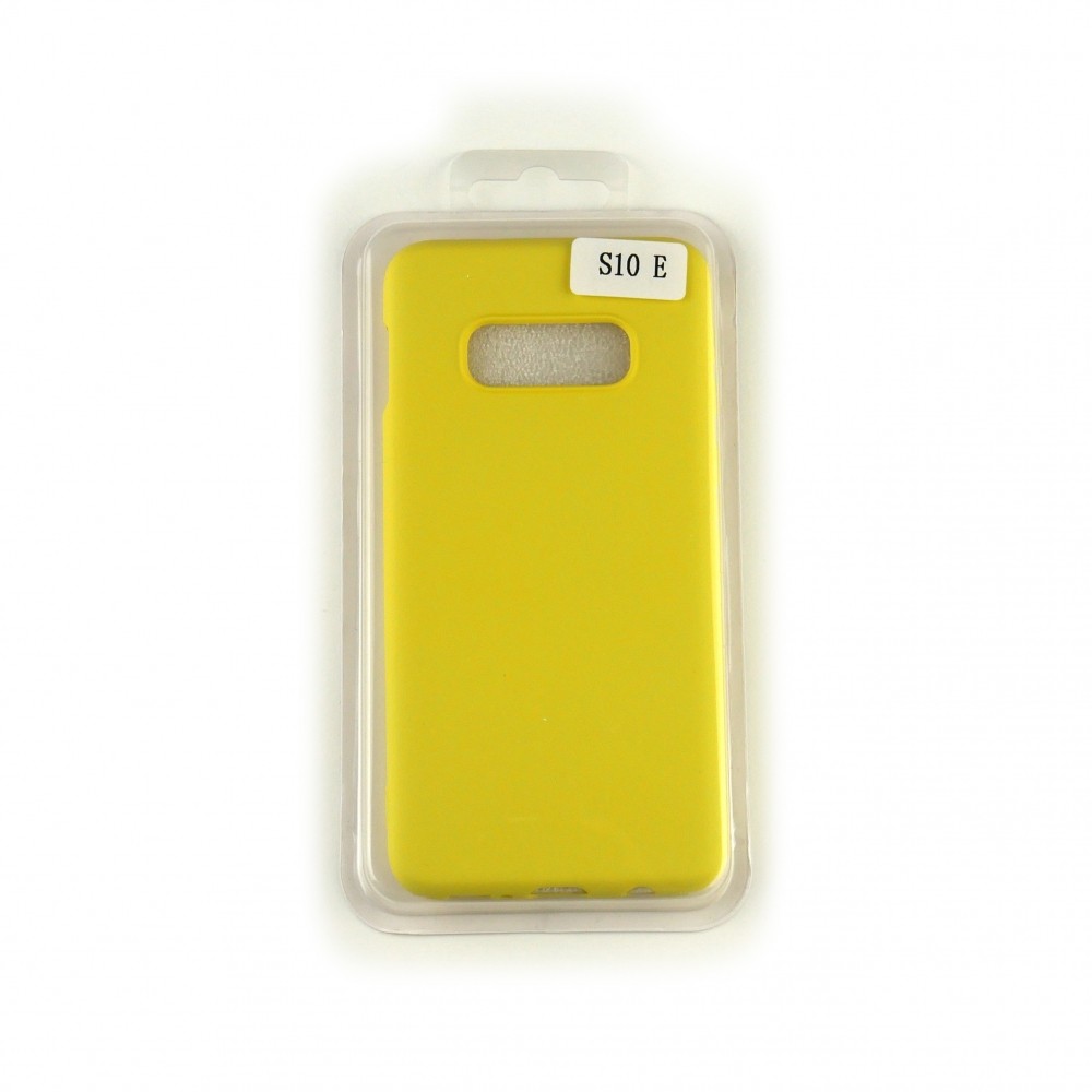 Silicone Case Full Cover для Samsung S10e жовтий-0