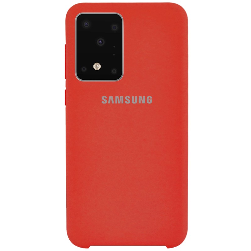 Silicone case для Samsung S20 Ultra (Red)-0