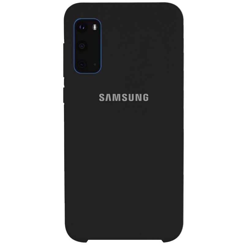 Silicone case для Samsung S20 (Black)-0