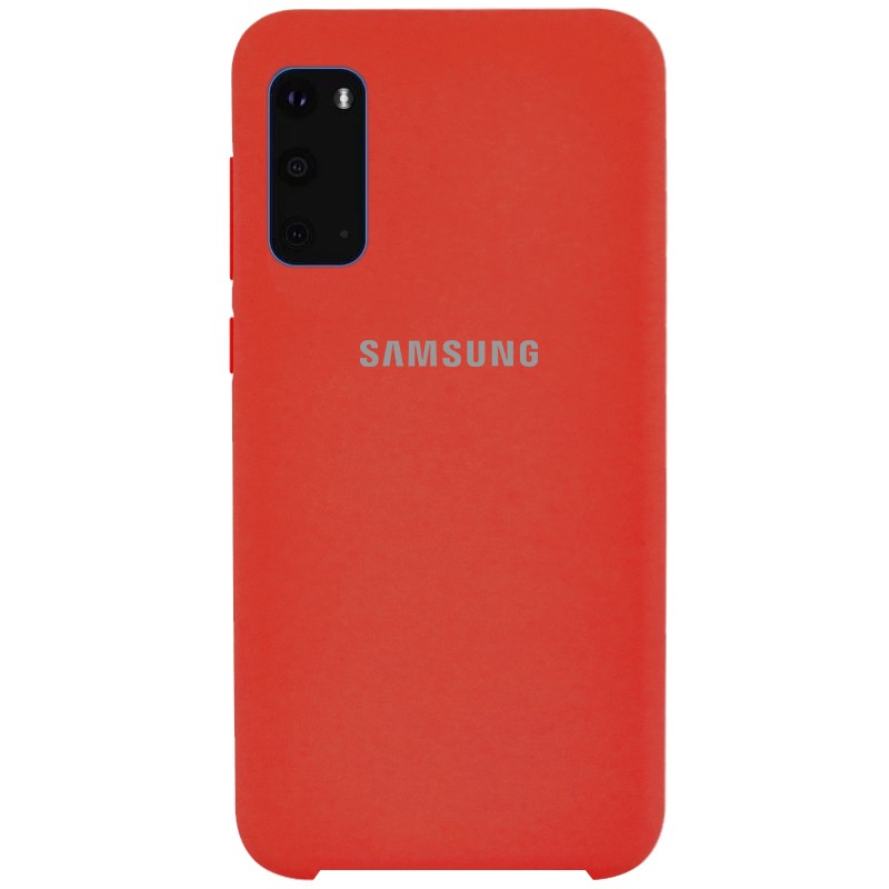 Silicone case для Samsung Galaxy S20 (Red)-0