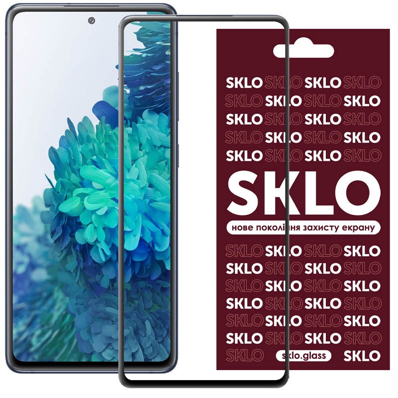 Захисне скло SKLO 3D (full glue) для Samsung S20 FE-0