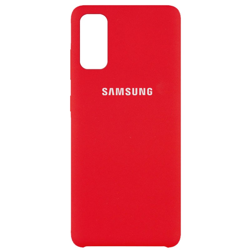 Silicone case (AAA) для Samsung S20 (Red)-0
