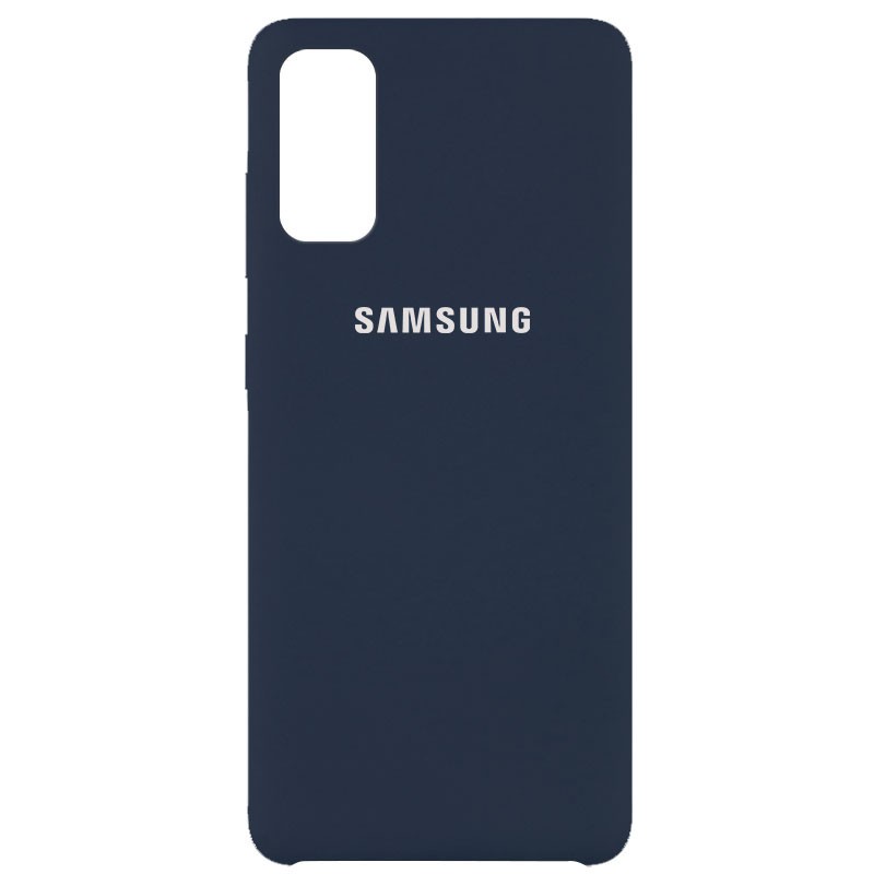 Silicone Cover (AAA) для Samsung S20 (Midnight blue)-0