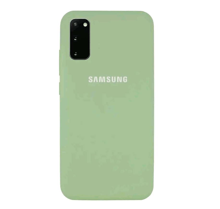 Silicone Cover Full Protective (AA) для Samsung S20 (Mint)-0