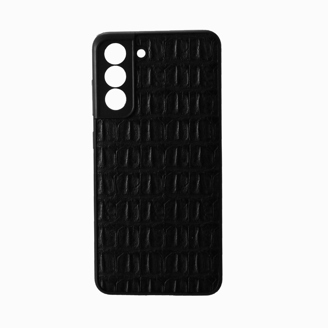 Накладка Leather Case для Samsung S21FE  Кроко-0