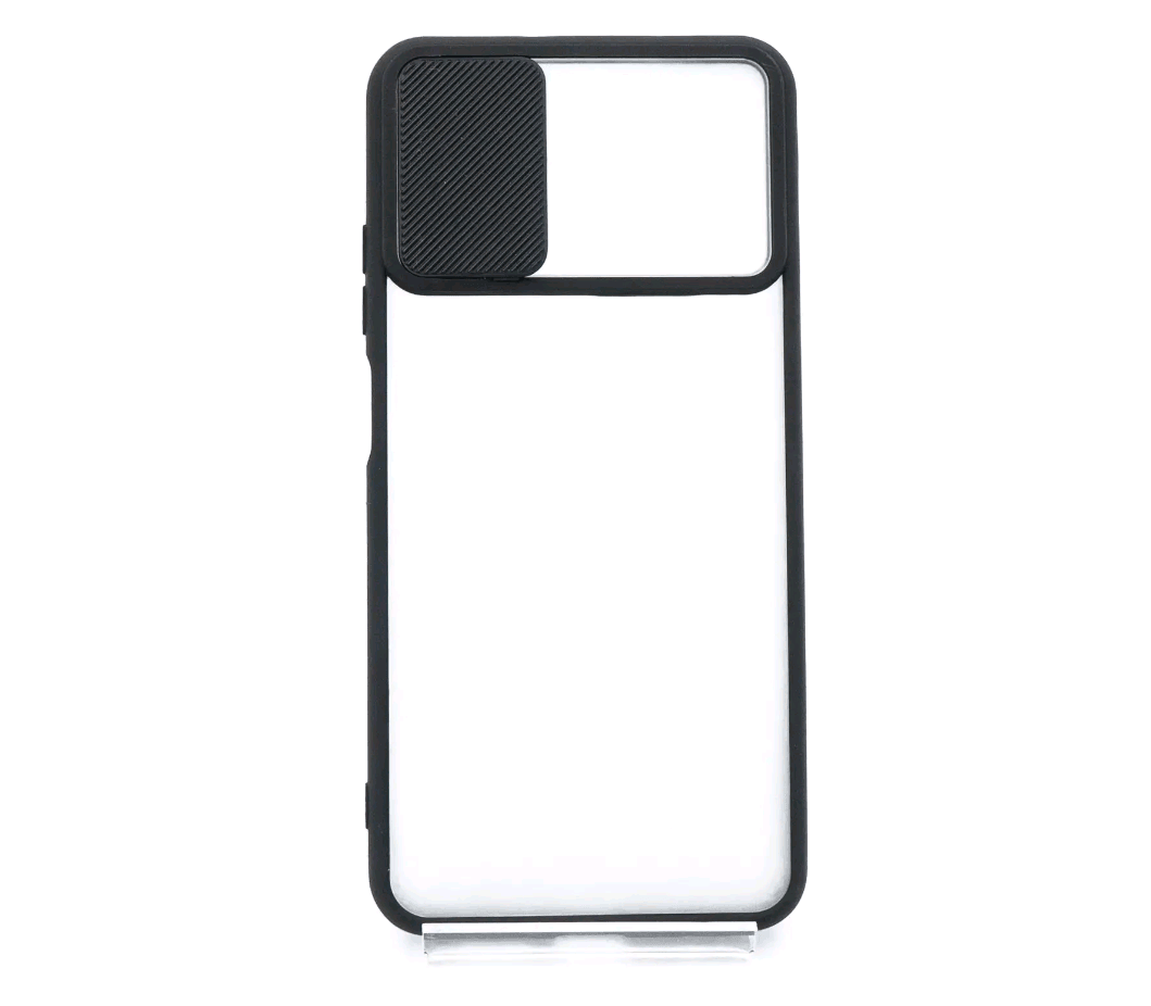 Накладка Camshield mate TPU для Xiaomi Redmi 10C чорна шторка-0