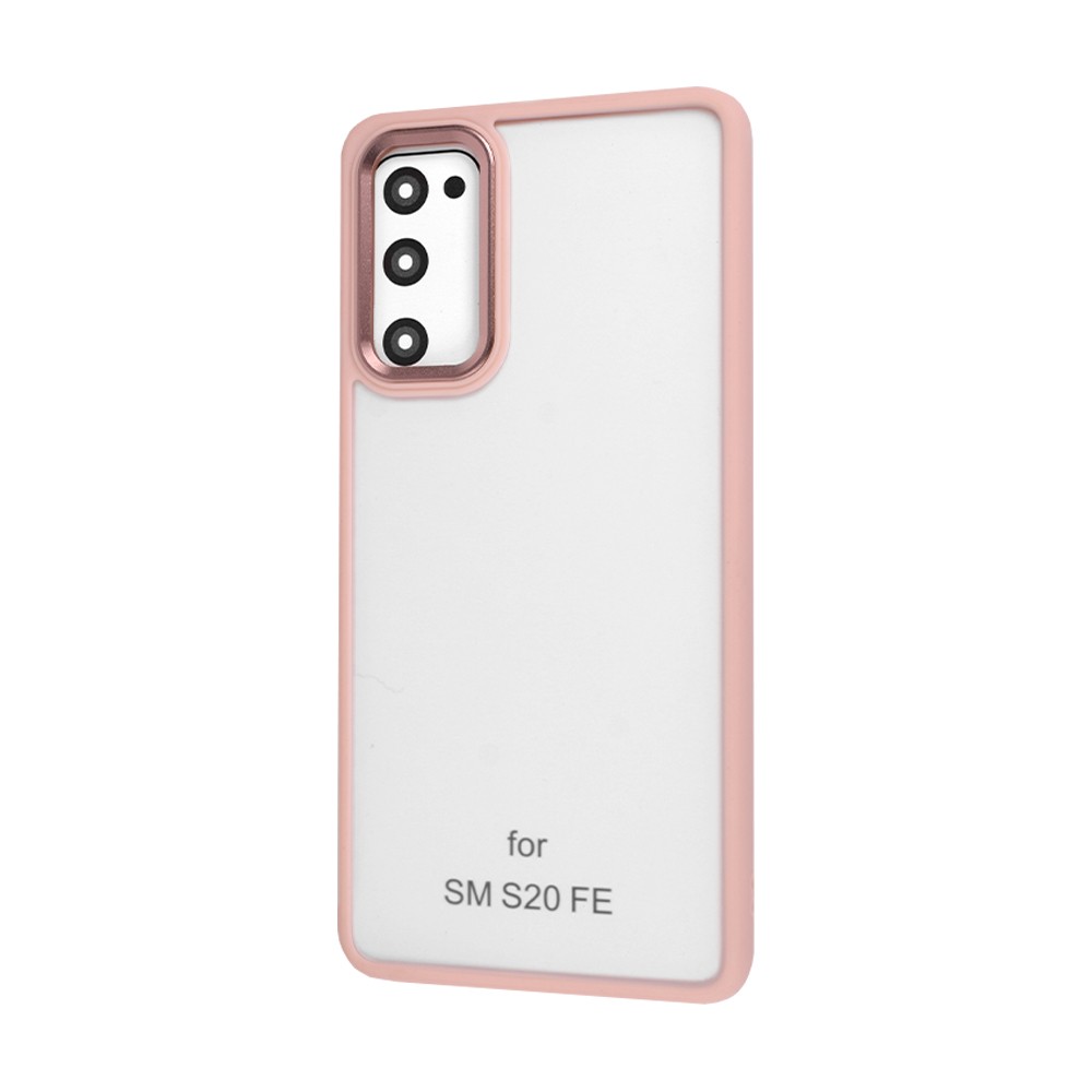 Накладка FIBRA Metallic Matte для Samsung S20FE (Pink sand)-0