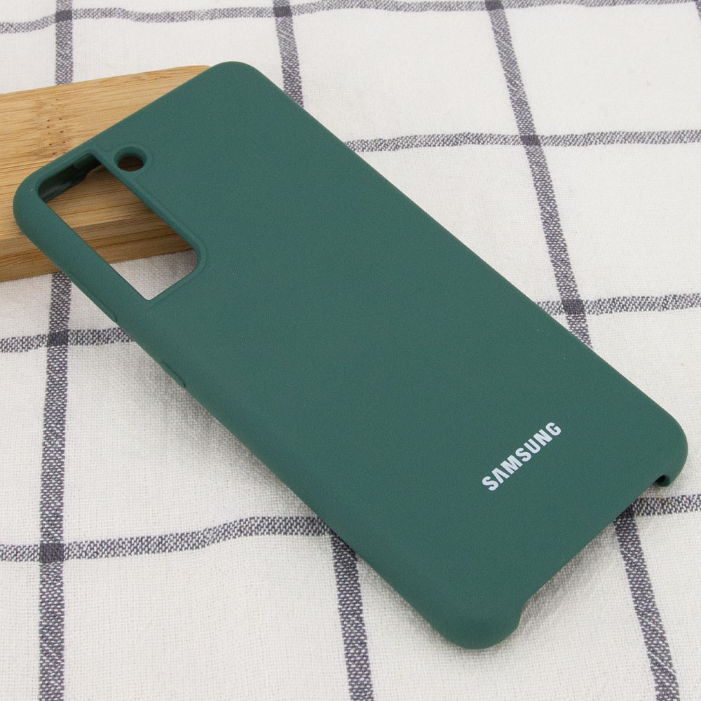 Silicone Cover (AA) для Samsung S21+ (Pine green)-1