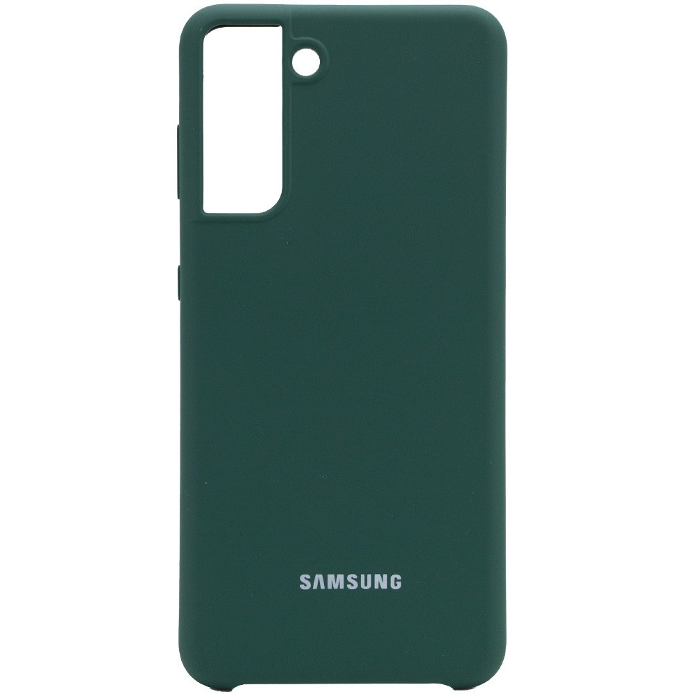 Silicone Cover (AA) для Samsung S21+ (Pine green)-0