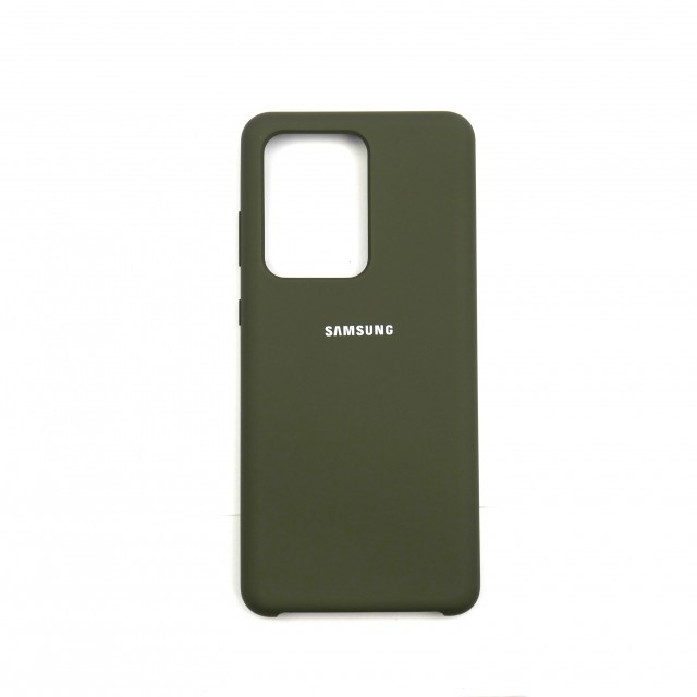 Silicone Case для Samsung S20 Ultra  (Deep Olive)-0