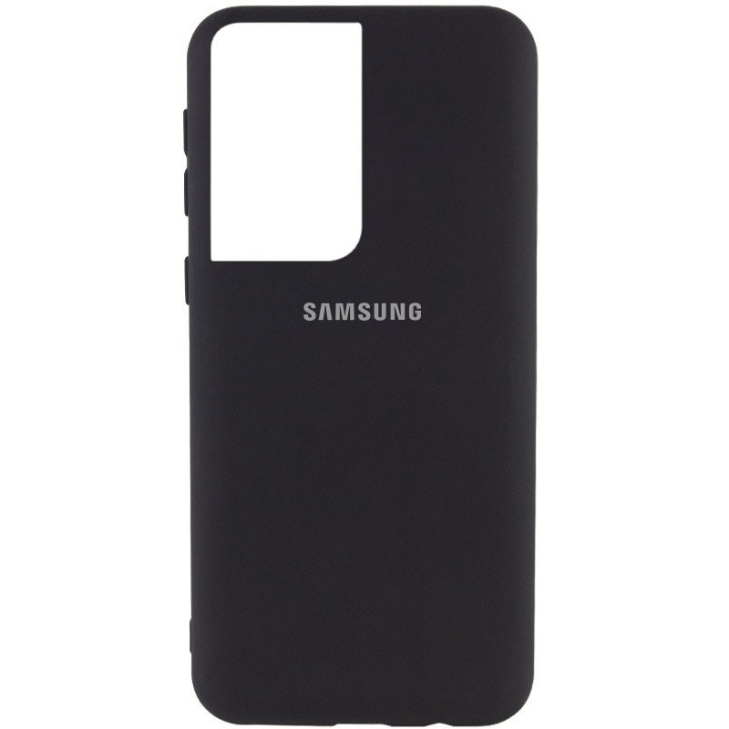 Silicone Cover My Color Full Protective (A) для Samsung S21 Ultra (Black)-0
