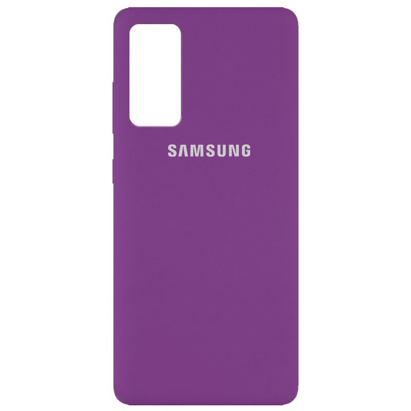 Silicone Cover Full Protective (AA) для Samsung S20 FE (Grape)-0