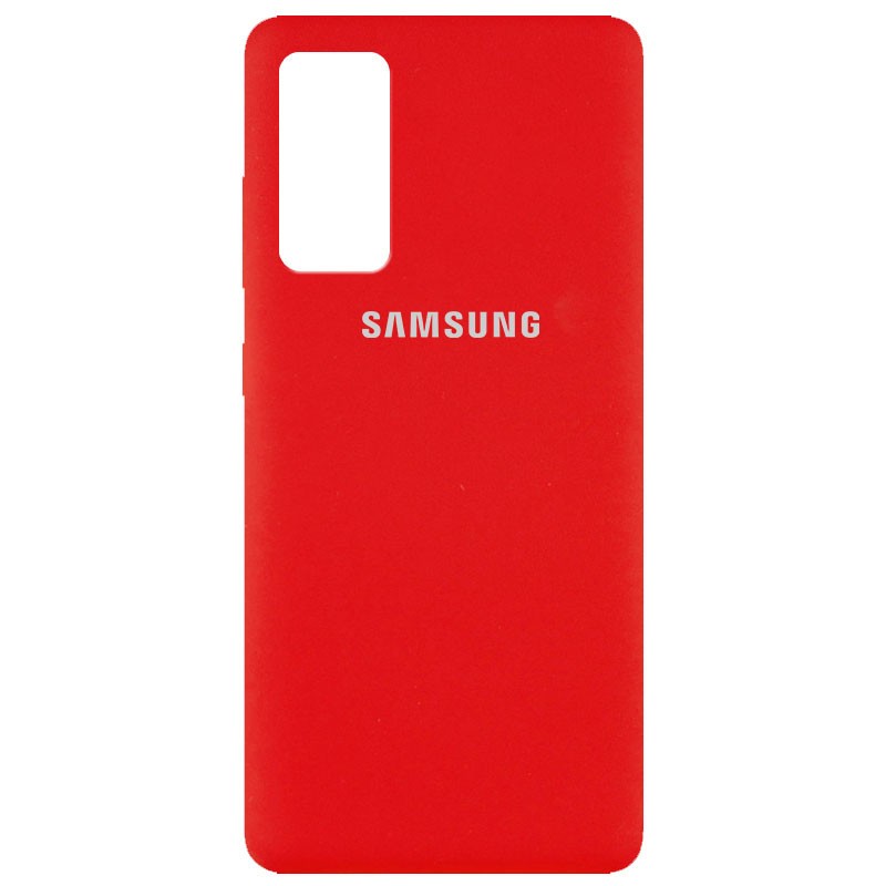 Silicone Cover Full Protective (AA) для Samsung S20 FE (Red)-0