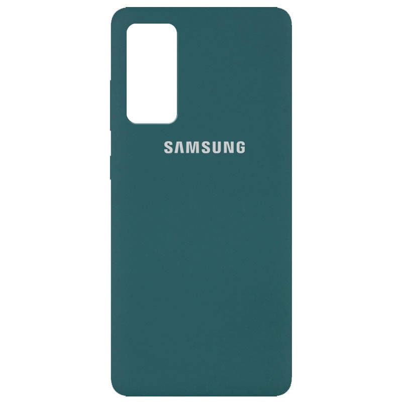 Silicone Cover Full Protective (AA) для Samsung S20 FE (Pine Green)-0