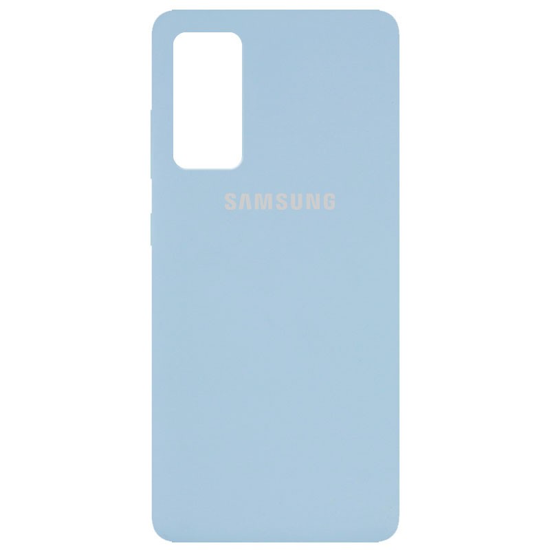 Silicone Cover Full Protective (AA) для Samsung S20 FE (Lilac Blue)-0