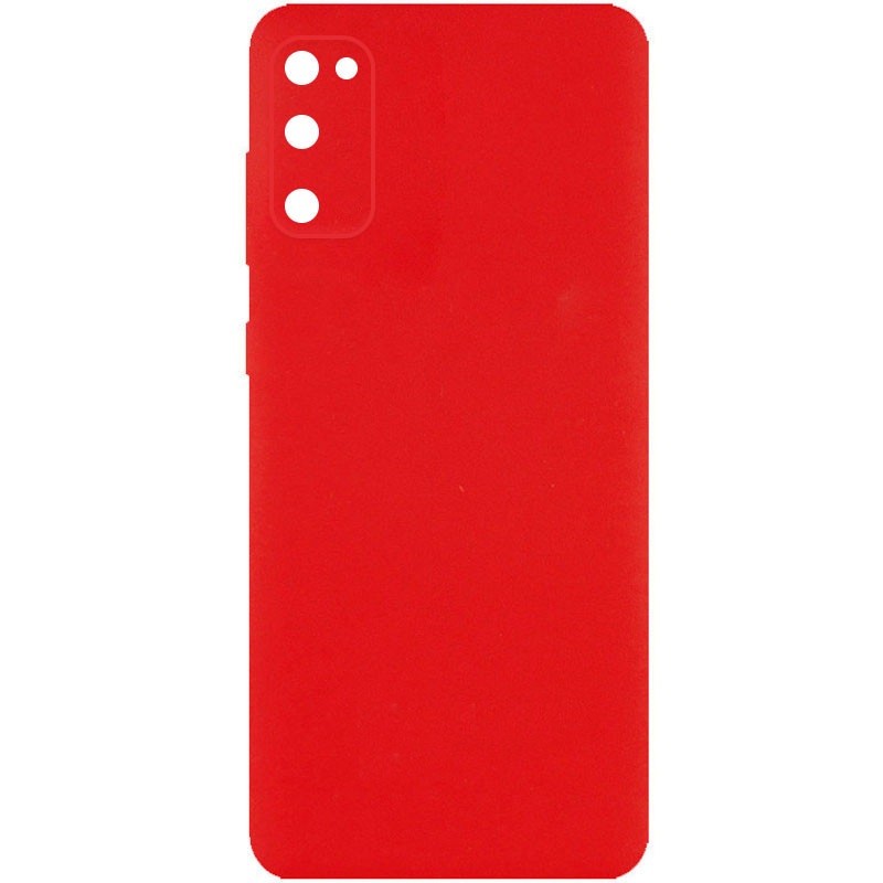 Silicone case no logo для Samsung S20 FE (Red)-0