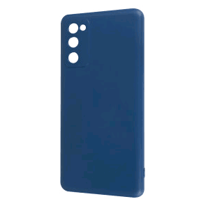 Silicone case no logo для Samsung S20 FE (Royal blue)-0