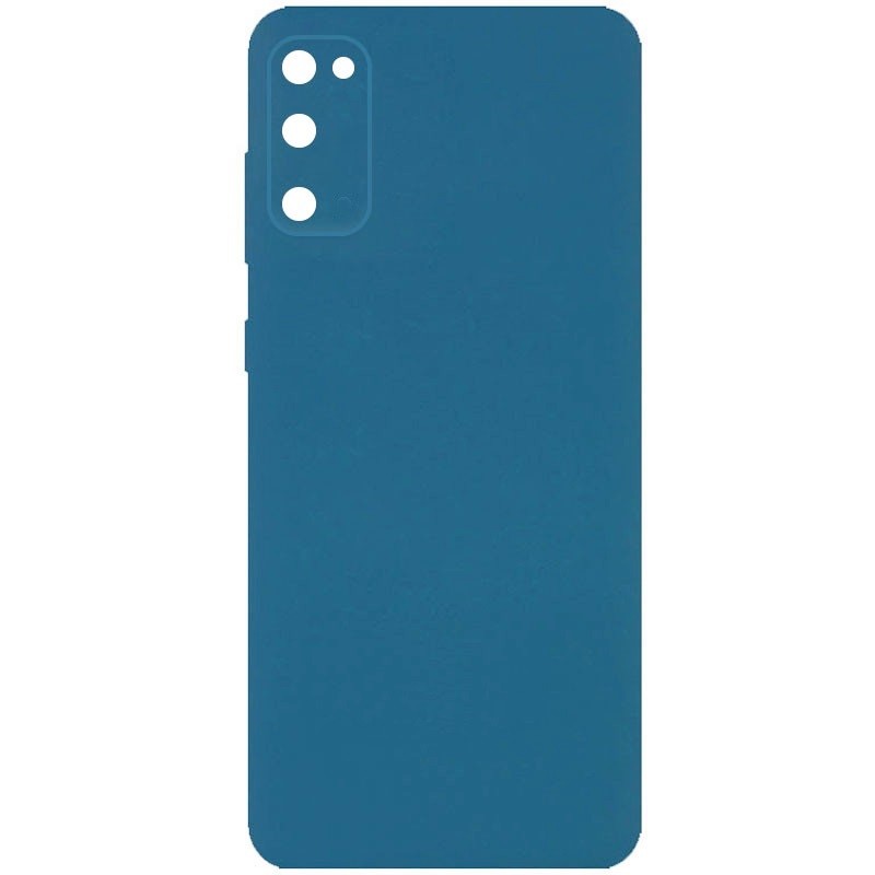 Silicone case no logo для Samsung S20 FE (Jeans)-0