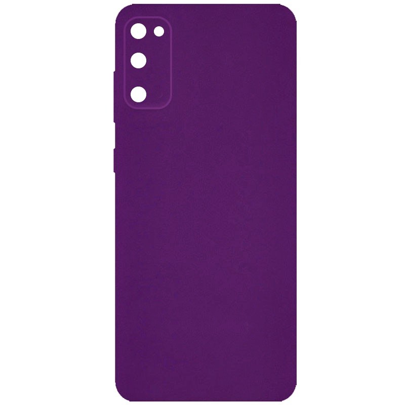 Silicone case no logo для Samsung S20 FE (Purple)-0