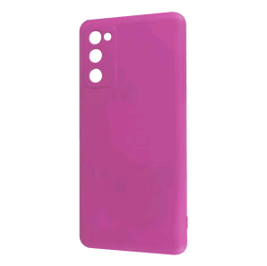 Silicone case no logo для Samsung S20 FE (Raspberry)-0