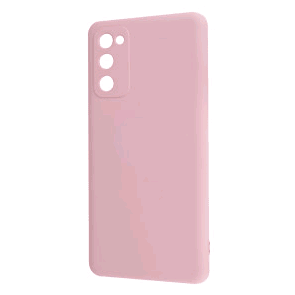 Silicone case no logo для Samsung S20 FE (Light pink)-0