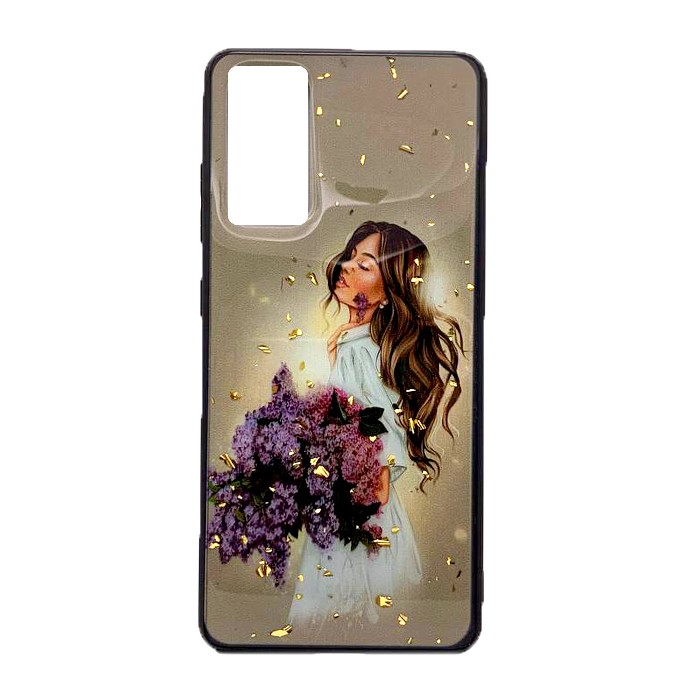 Накладка Mix Art для Samsung S20FE Дівчина з букетом бузку-0