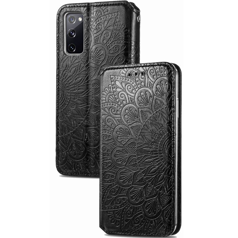 Книжка GETMAN Mandala для Samsung S20 FE чорна-1