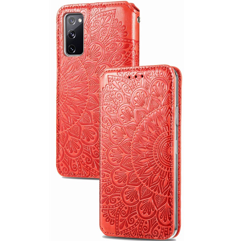 Книжка GETMAN Mandala для Samsung S20 FE червона-1
