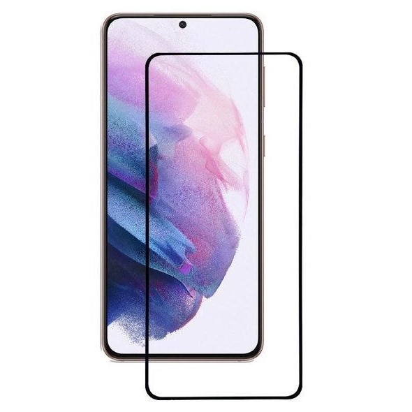 Захисне скло Flexi HD+ для Samsung S21 Plus з чорною рамкою-0