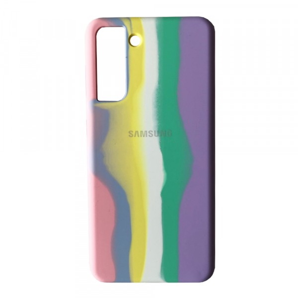 Rainbow Silicone Case для Samsung S21 Plus (Marshmellow)-0