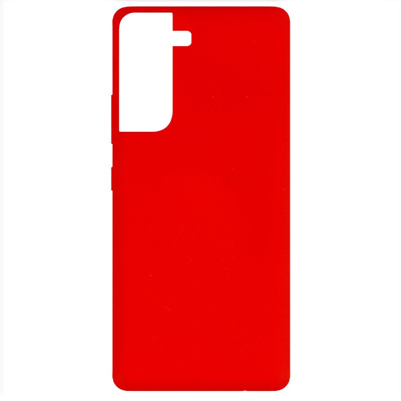 Silicone Cover Full without Logo (A) для Samsung S21 Plus (Red)-0