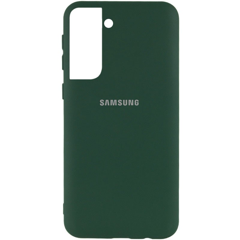 Silicone Cover My Color Full Protective (A) для Samsung S21 + (Dark Green)-0