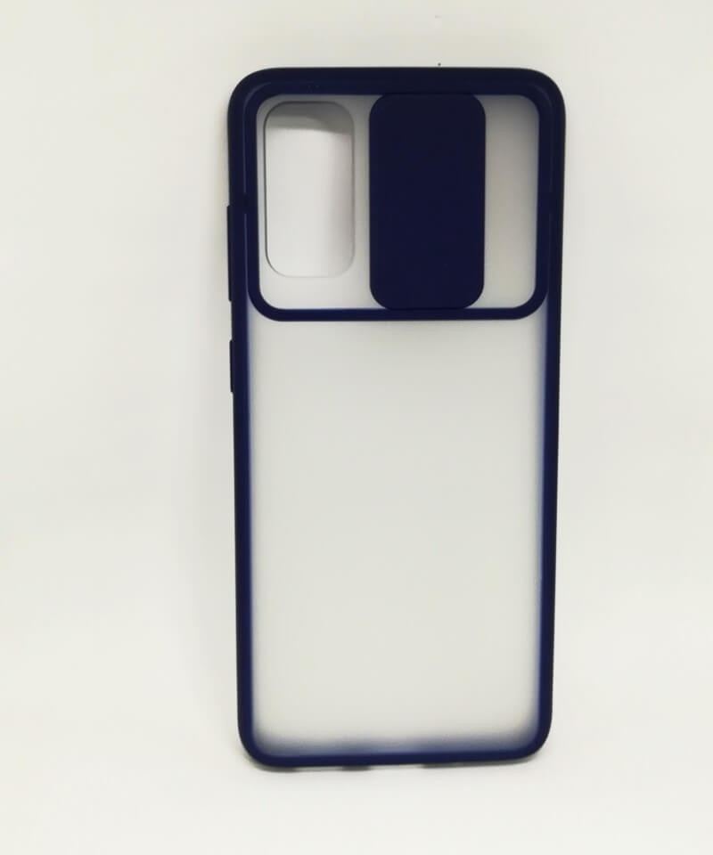 Накладка Camshield mate TPU для  Samsung S20 синя шторка-0