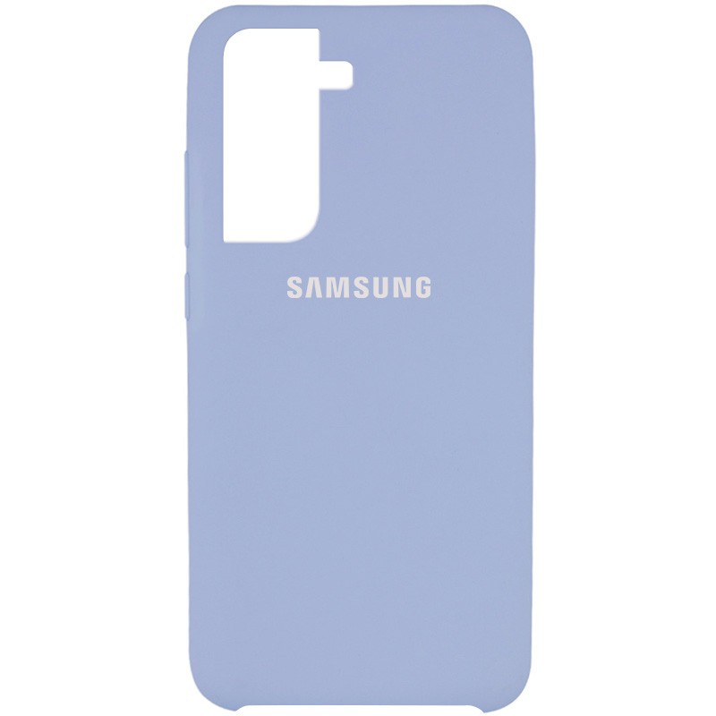 Silicone Cover (AAA) для Samsung S21 (Lilac blue)-0