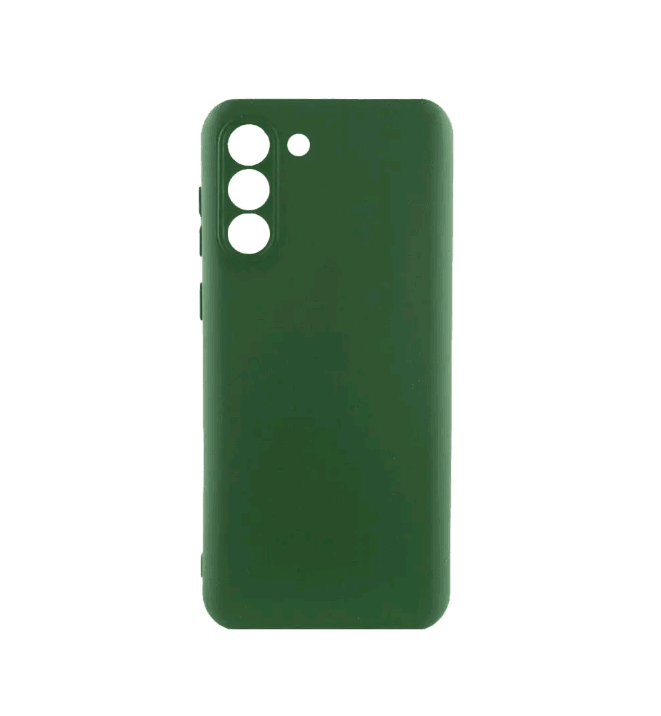 Silicone Cover Full Camera without Logo (A) для Samsung S21 (Forest green)-0