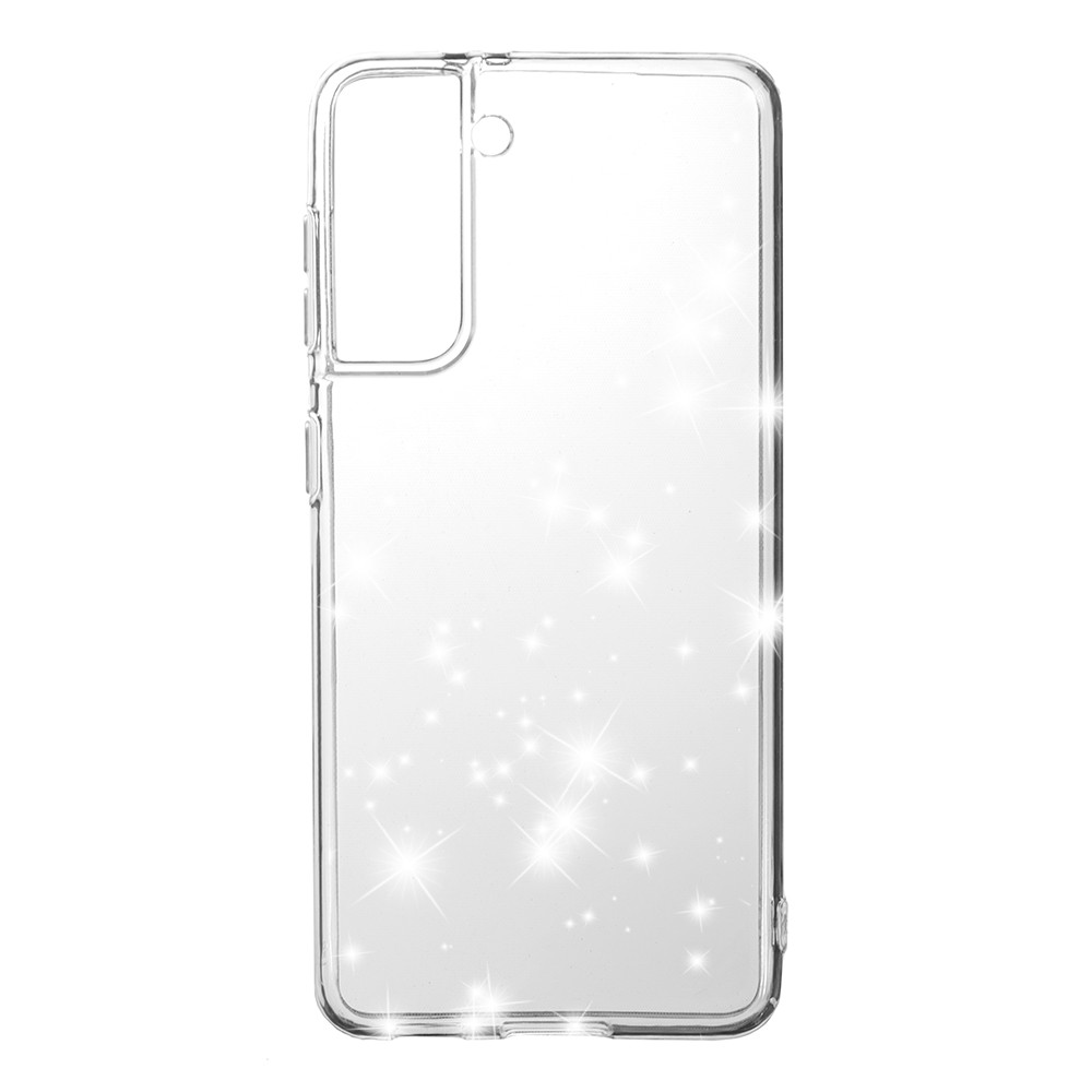 Накладка Molan Cano Glossy Jelly для Samsung S23 прозора з блискітками-0