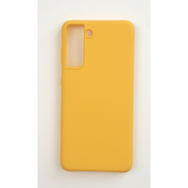 Silicone Case для Samsung S21 (Yellow)-0