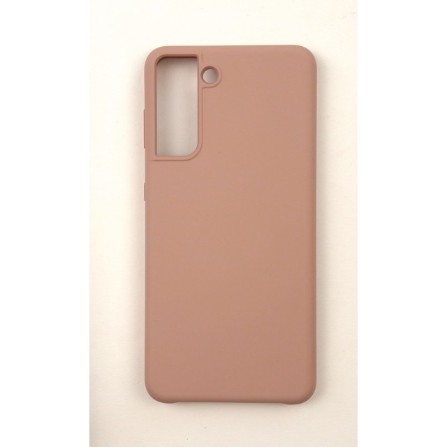 Silicone Case для Samsung S21 (Pink Sand)-0