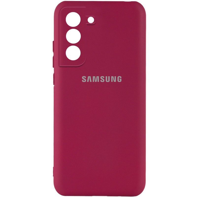 Silicone Cover My Color Full Camera (A) для Samsung S21 (Marsala)-0