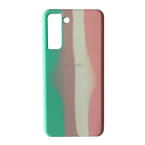 Rainbow Silicone Case для Samsung S21 (Candy)-0