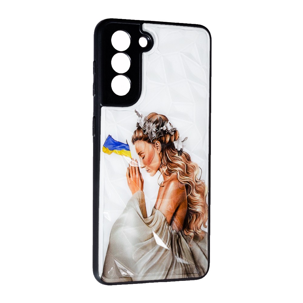 Накладка Prisma Ladies для Samsung S21 Plus Pray for Ukraine-0