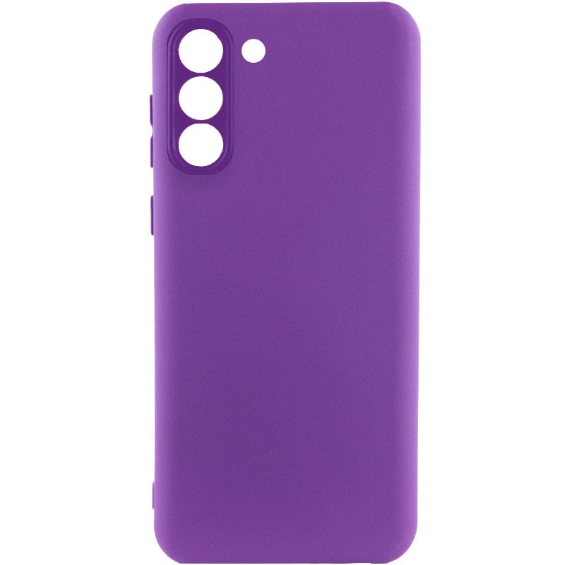 Silicone Cover Full Camera without Logo (A) для Samsung S21  (Purple)-0