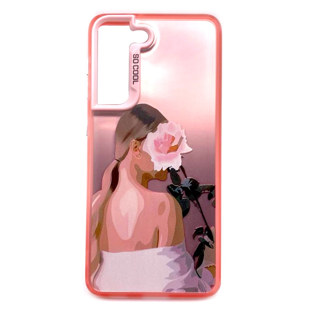 Накладка Totu Gingle Print для Samsung S21 Girl pink-0