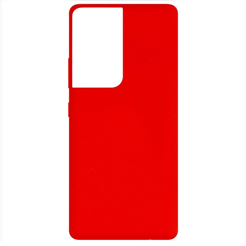 Silicone Cover Full without Logo (A) для Samsung S21 Ultra (Red)-0