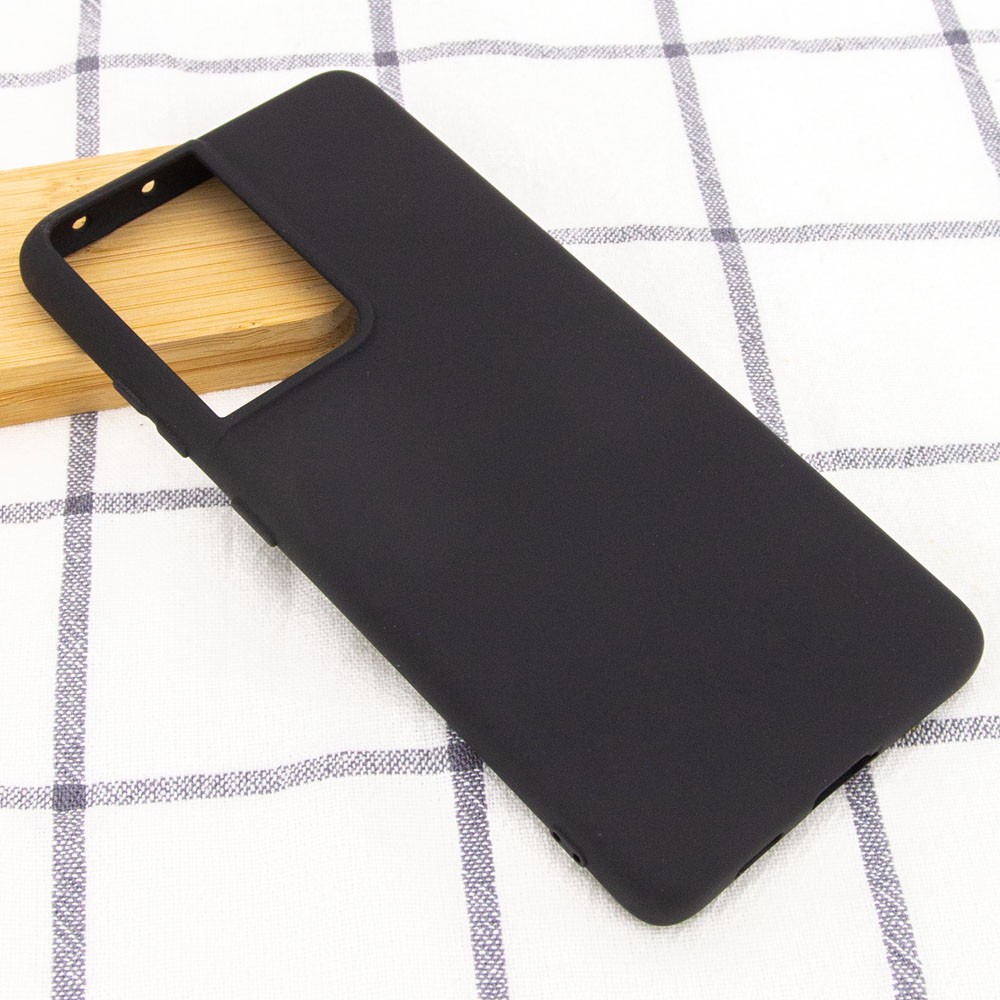 Silicone Cover Full without Logo (A) для Samsung S21 Ultra (Black)-1