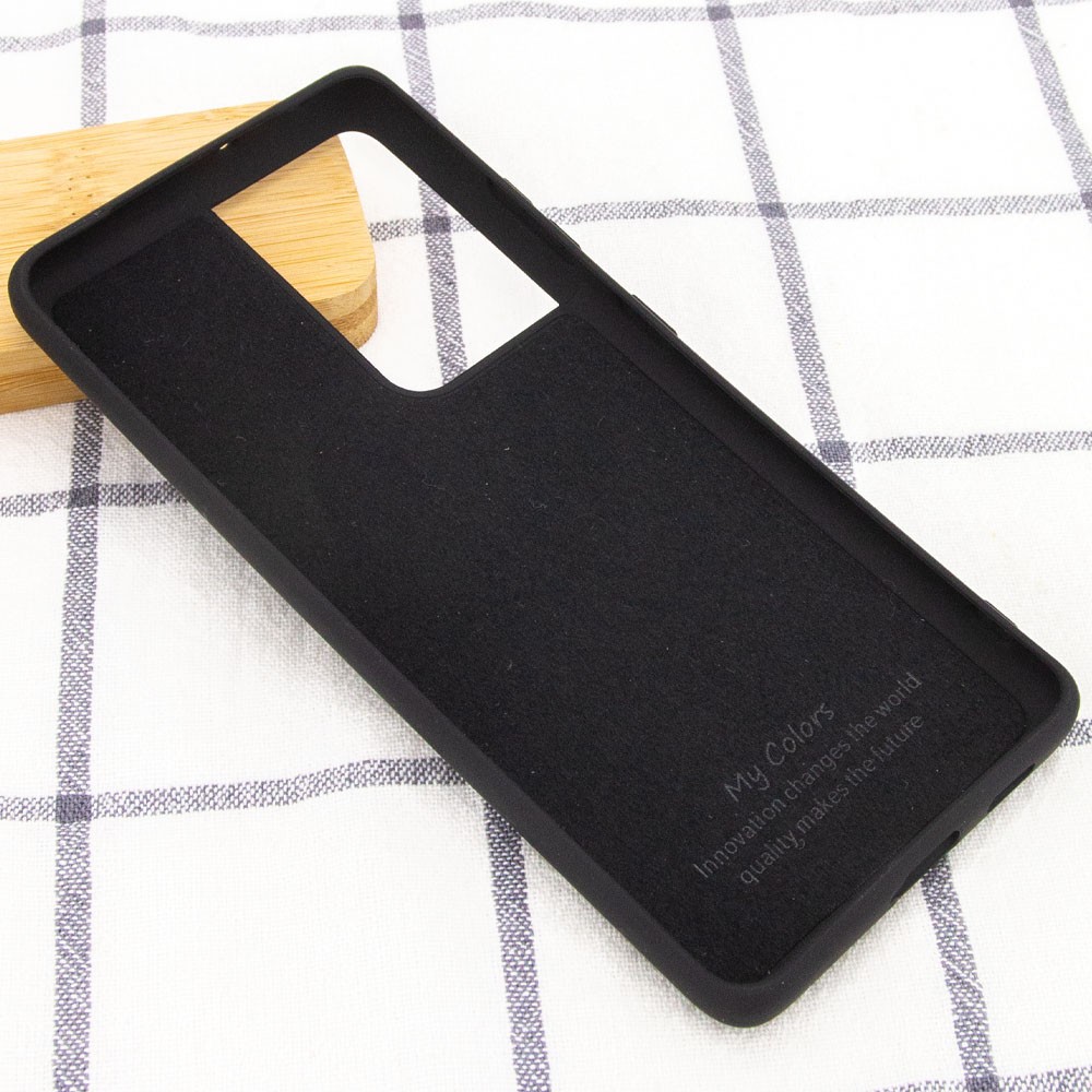 Silicone Cover Full without Logo (A) для Samsung S21 Ultra (Black)-2