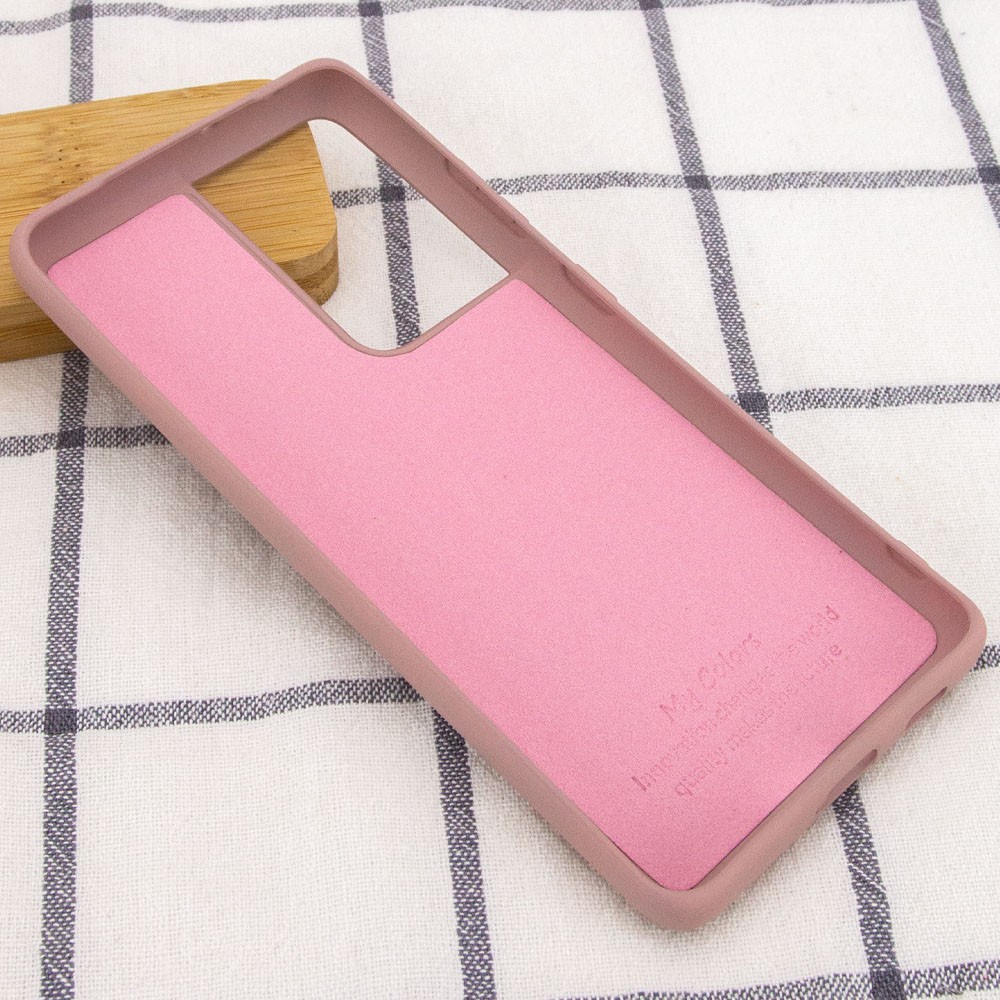 Silicone Cover Full without Logo (A) для Samsung S21 Ultra (Pink Sand)-2
