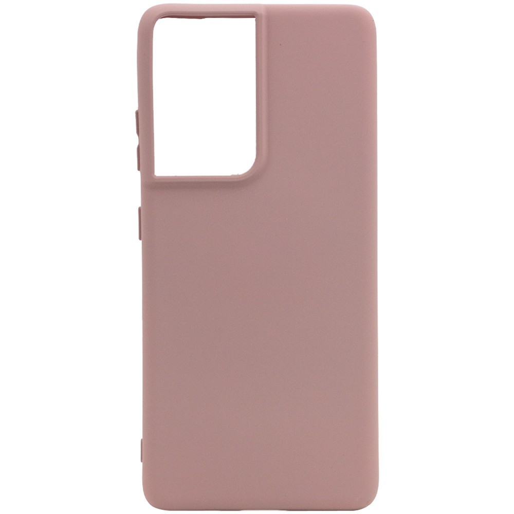 Silicone Cover Full without Logo (A) для Samsung S21 Ultra (Pink Sand)-0