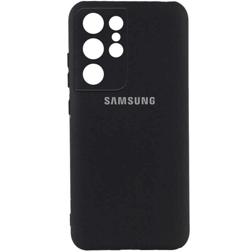 Silicone Cover My Color Full Camera (A) для Samsung S21 Ultra (Black)-0