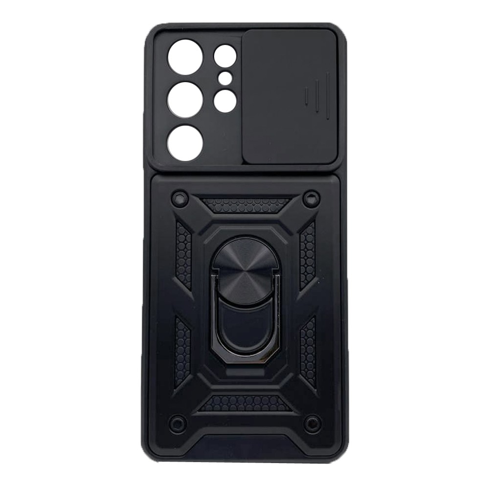Накладка Camshield Serge Ring для Samsung S21 Ultra Чорний-0